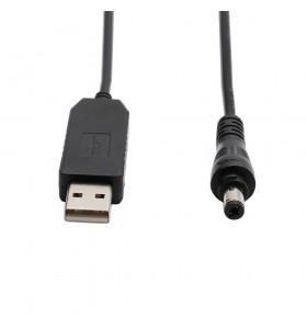 USB 5v to 12v dc5521 male with lock step up cable LED cable